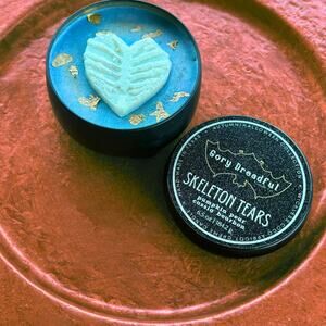 Skeleton Tears Wickless Candle: Pumpkin Pear Cassia Bourbon Scent